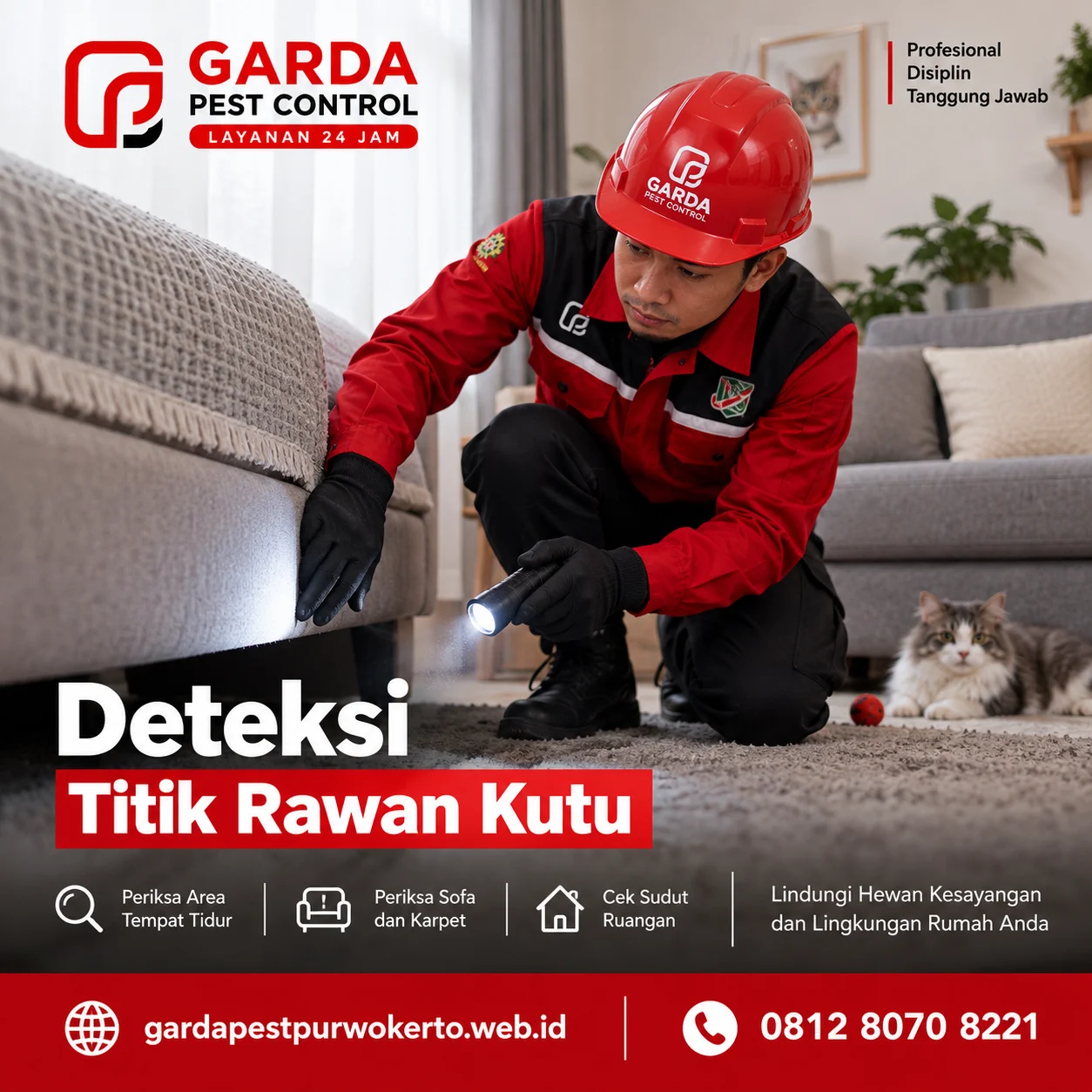 Jasa Pembasmi Kutu Kucing Garansi Ulang Pengerjaan