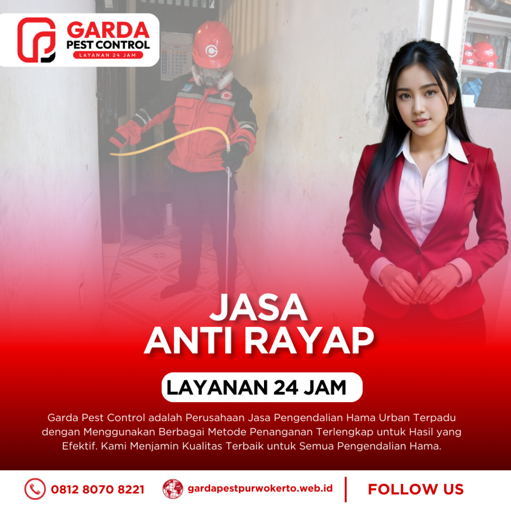 Jasa Pembasmi Rayap di Purwokerto Terpouler No.1