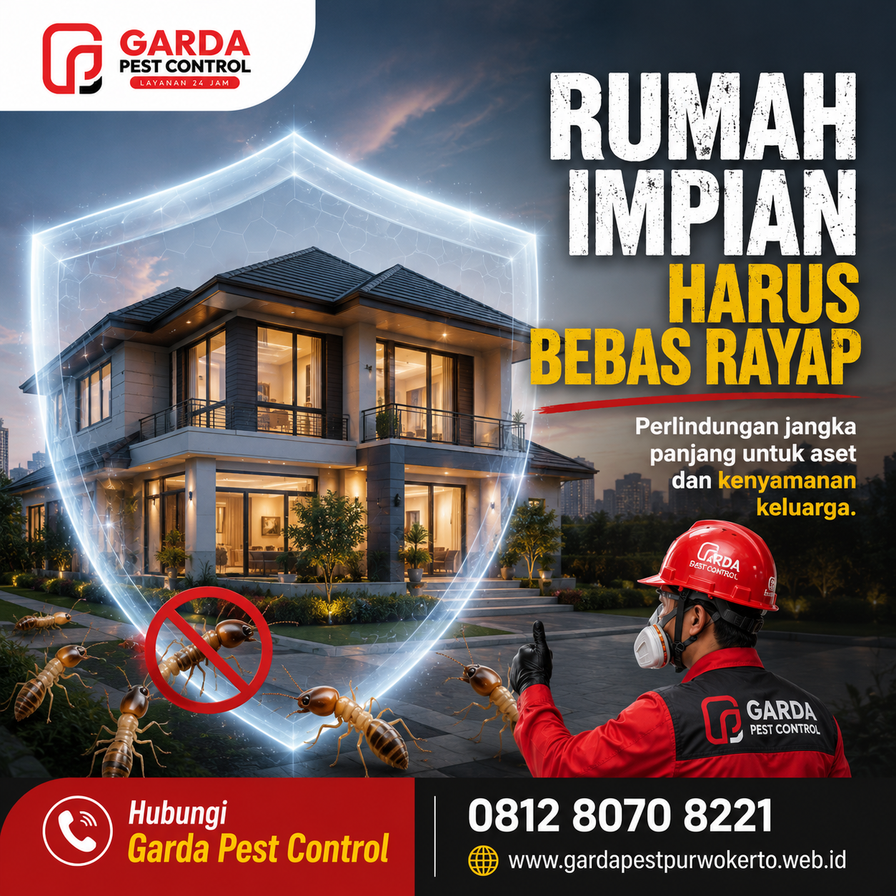 Jasa Anti Rayap Pra-Konstruksi Cilacap