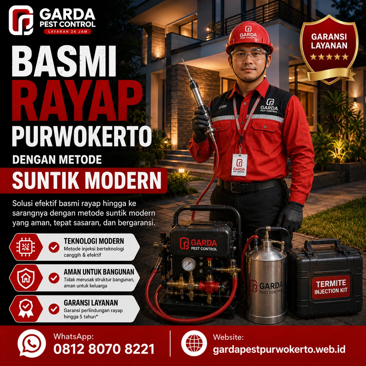 Jasa Suntik Rayap Purwokerto untuk Perlindungan Bangunan Rumah