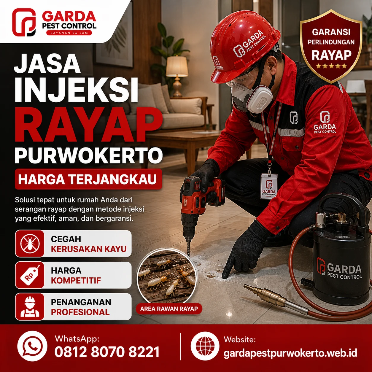 Biaya Suntik Rayap per Meter di Purwokerto dan Panduan Lengkap Anti Rayap