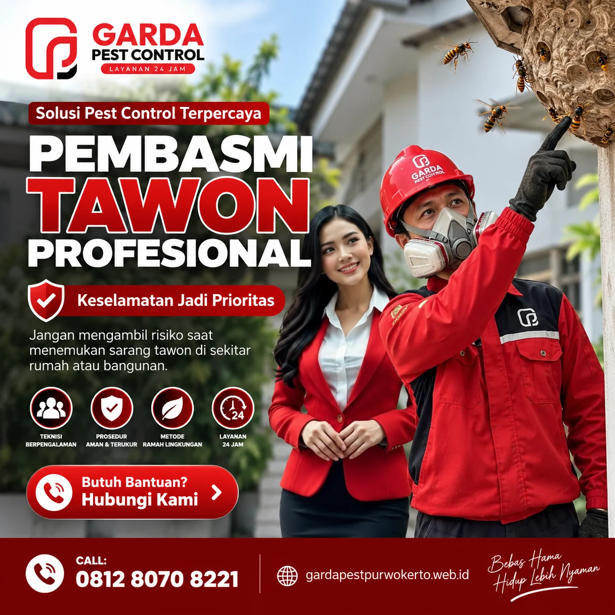Biaya Jasa Basmi Sarang Tawon Purwokerto Terbaru dan Panduan Penanganannya