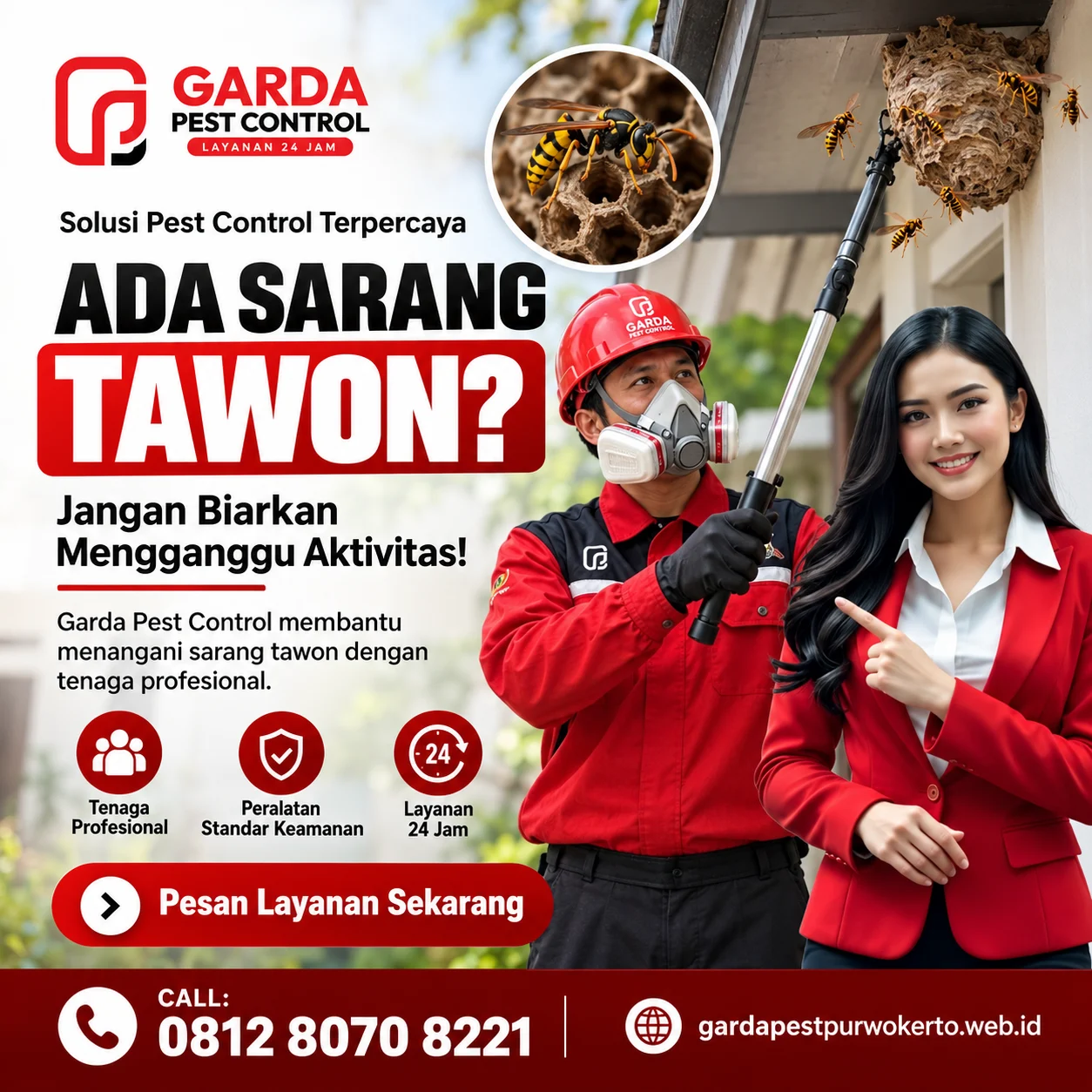 Biaya Jasa Basmi Sarang Tawon Purwokerto Terbaru dan Panduan Penanganannya